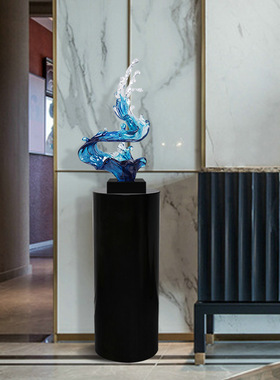 可定制落地大理石底座雕塑摆件