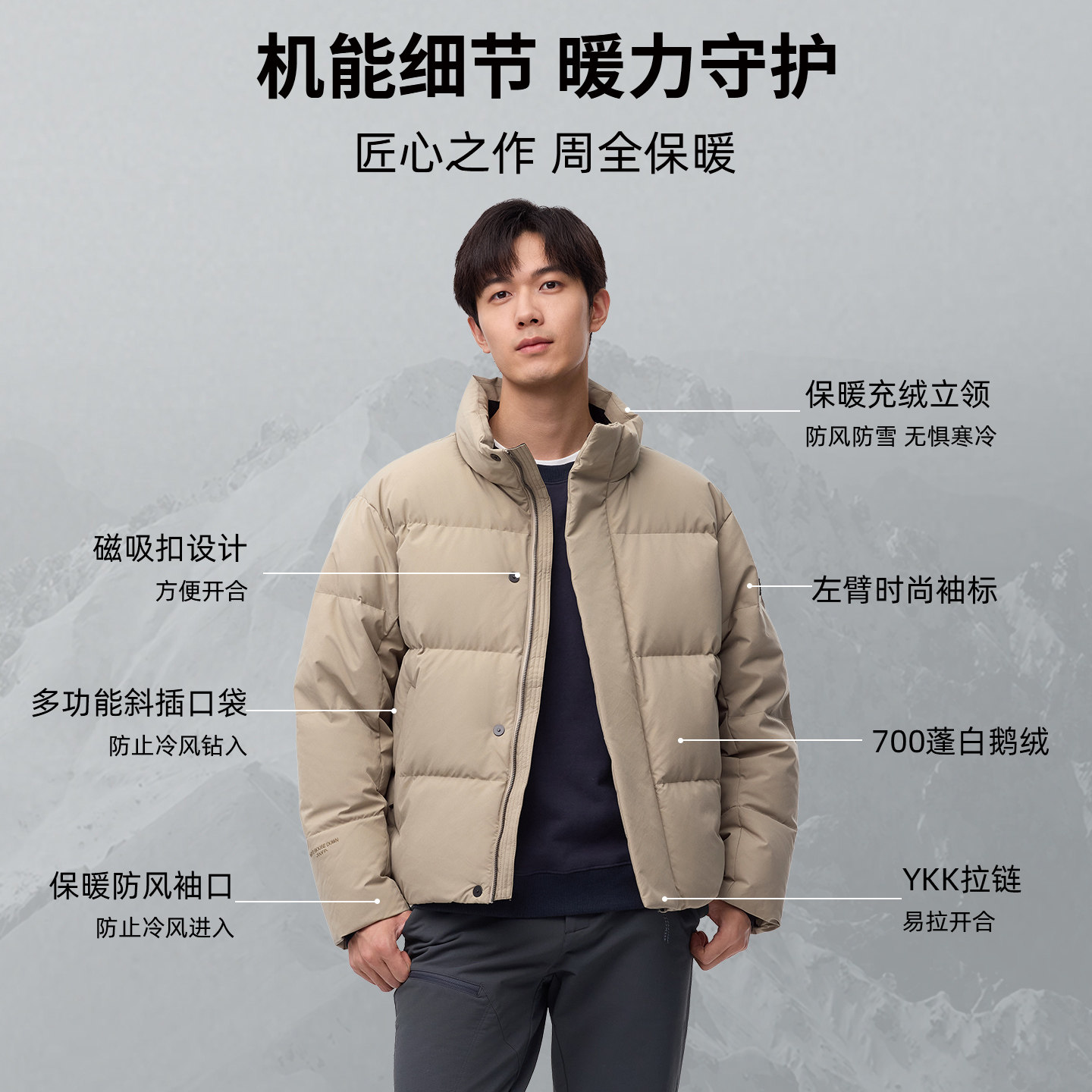 君羽户外羽绒服男女款冬季加厚保暖短款时尚面包服700蓬鹅绒服037,淘宝优惠券,粉丝福利购,淘宝优惠卷