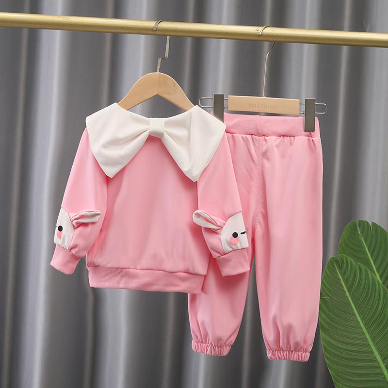 女童秋装套装2023新款时髦洋气网红童装儿童秋季宝宝两件套小女孩