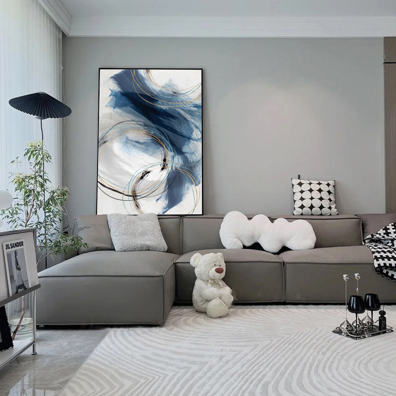极简风格现代轻奢抽象客厅沙发背景墙璧装饰画玄关卧室挂画高级感