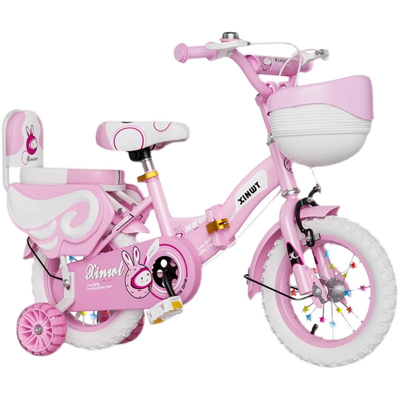儿童孩自行车女童可折叠岁9945以上4女宝宝童车1岁6寸单车小车子-图2