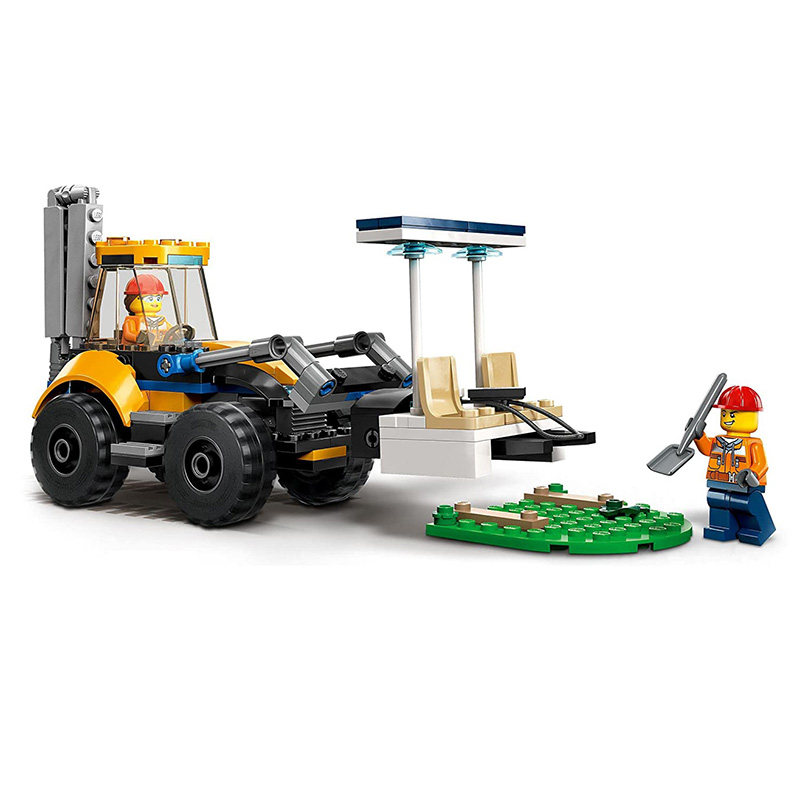 中国积木城市系列建筑挖掘机60385儿童拼装工程车玩具男孩子礼物