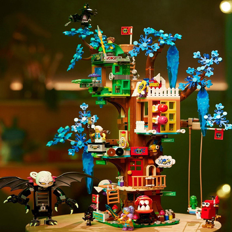 中国积木梦境城猎人71461奇幻树屋儿童益智拼装玩具男女孩子礼物