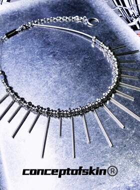 【明星同款】conceptofskin大地之狮炸裂项链原创设计中性高级感