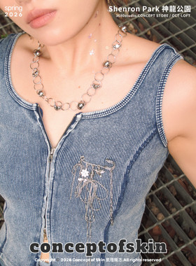 conceptofskin圆珠秩序项链 百搭高级感吊坠吸睛礼物