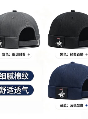 男士大头围可调雅痞瓜皮帽