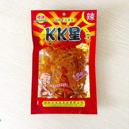 德建KK星超辣辣条辣丝80后90后绝辣变态辣零食湖南麻辣小吃大包装 - 图2