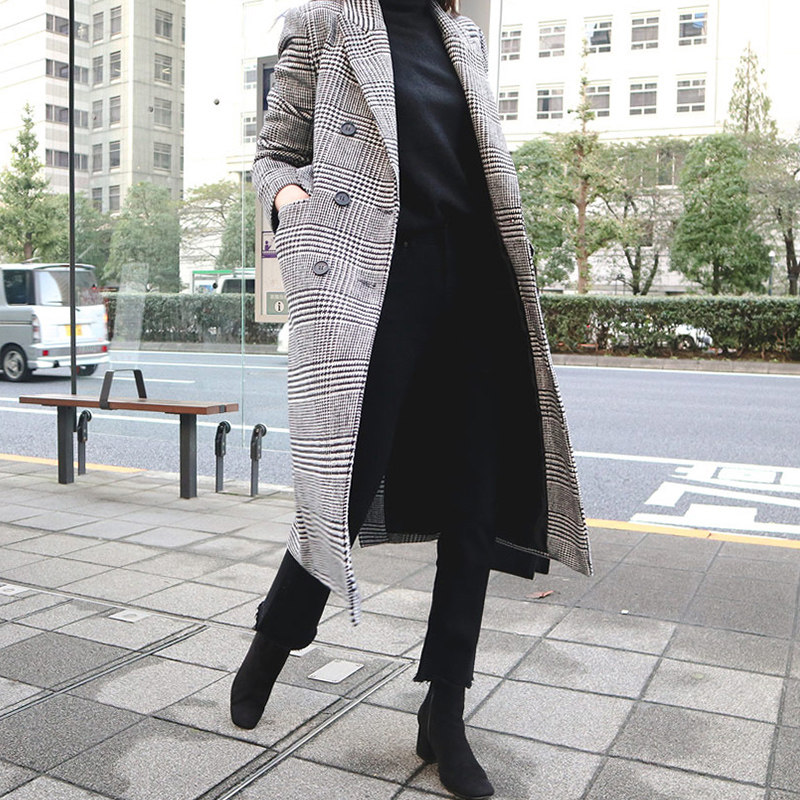 黑色九分2020新款秋冬阔腿微牛仔裤 佩艳牛仔裤