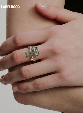 SALEEPEPE纯银抱抱海神戒指