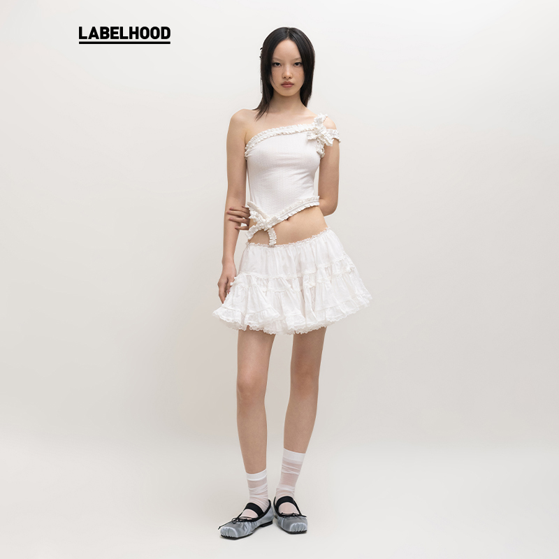 NODRESS×LABELHOOD蕾虎联名款花边背心吊带