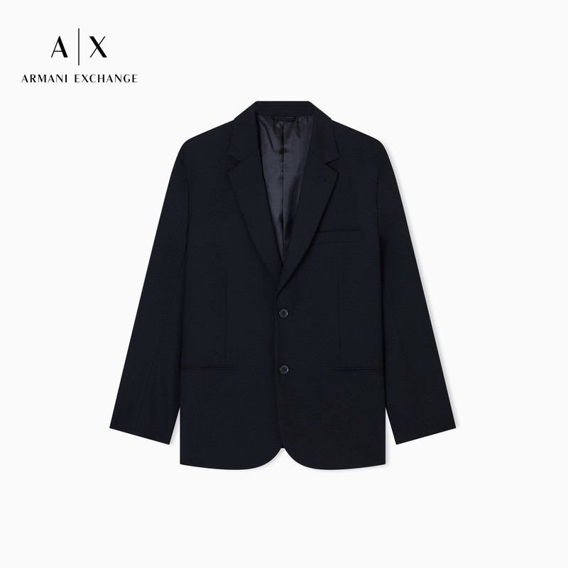 ARMANI EXCHANGE/阿玛尼冬季新款男士平驳领单排扣休闲西装外套,淘宝优惠券,粉丝福利购,淘宝优惠卷