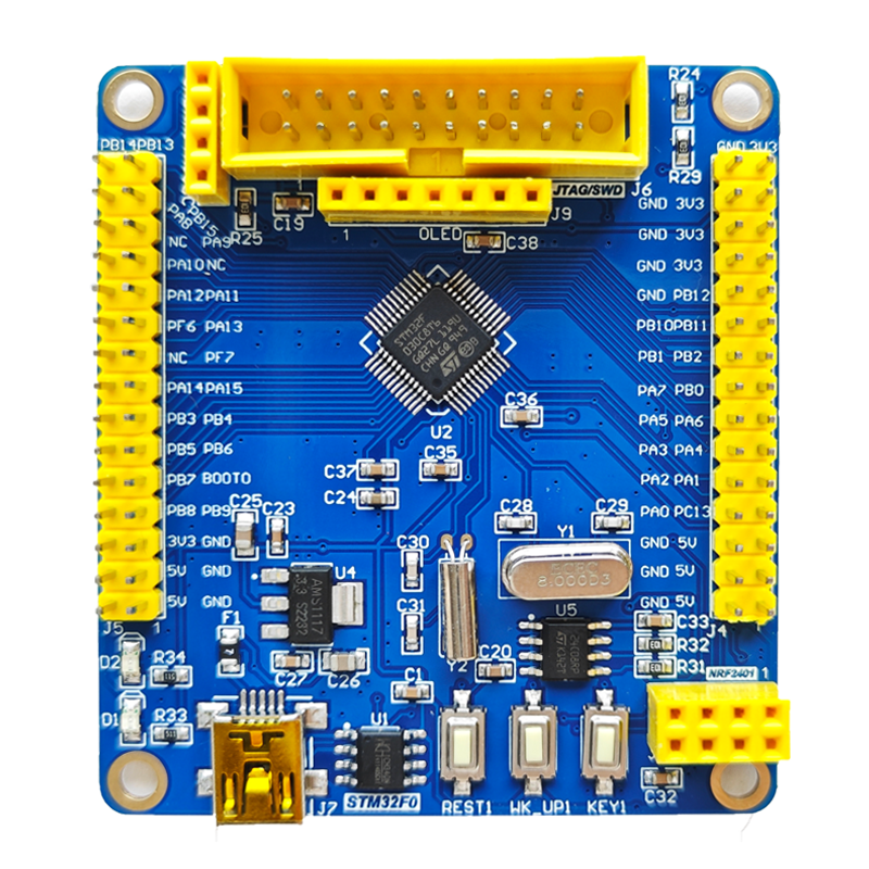 全新STM32F030C8T6开发板STM32F0学习板核心板评估板含例程主芯片 - 图3