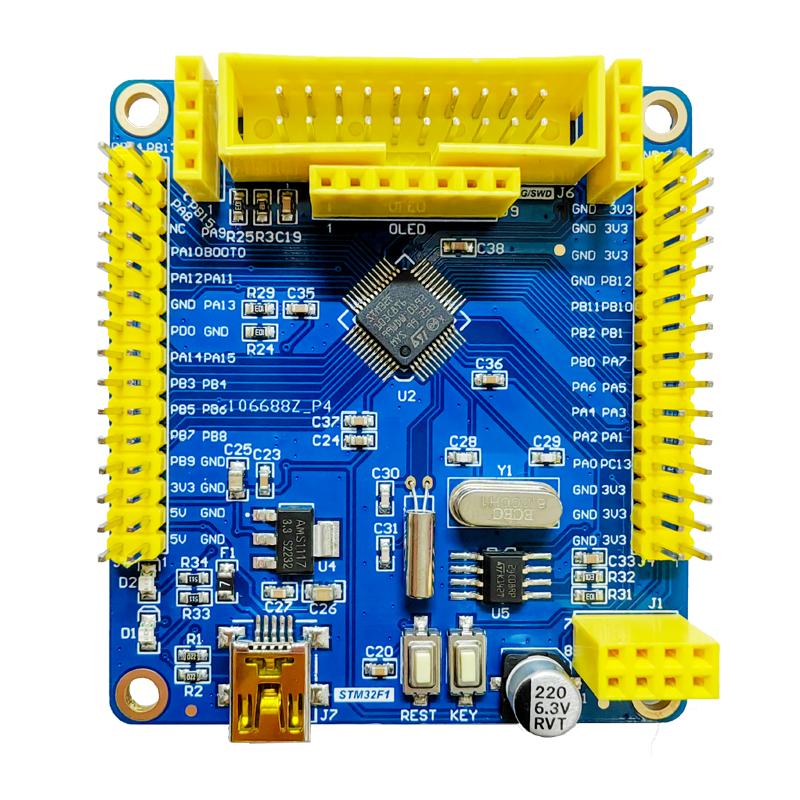 全新STM32F103C8T6开发板STM32F1学习板核心板评估板含例程主芯片 - 图3