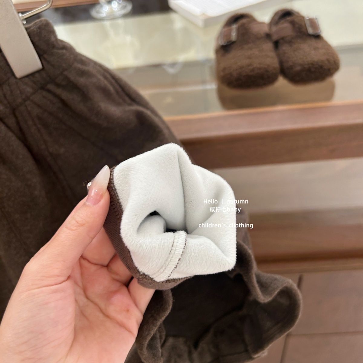 女小童冬季卫裤2025新款儿童韩版休闲加绒加厚假两件百搭打底裤子 - 图2