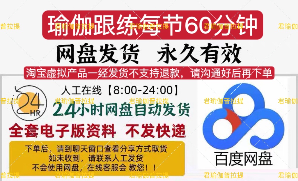 24年君瑜伽维密体雕维秘塑形团课成品课跟练课100节波速球减脂 - 图1