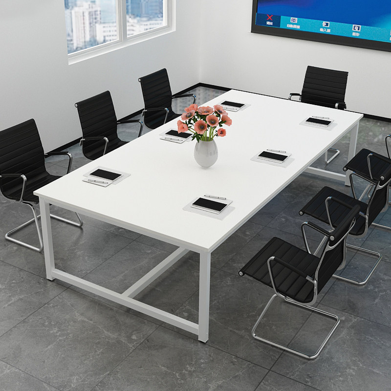 简易会议桌长桌简约现代2米4人6人-10人8长方形小型大桌子工作台