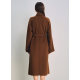 Lkbennett wool cashmere brown coat for women