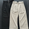CATSSTAC Dzi beads dark stripe draped wide-leg trousers 2026 spring, skin-friendly, breathable, anti-wrinkle and smooth