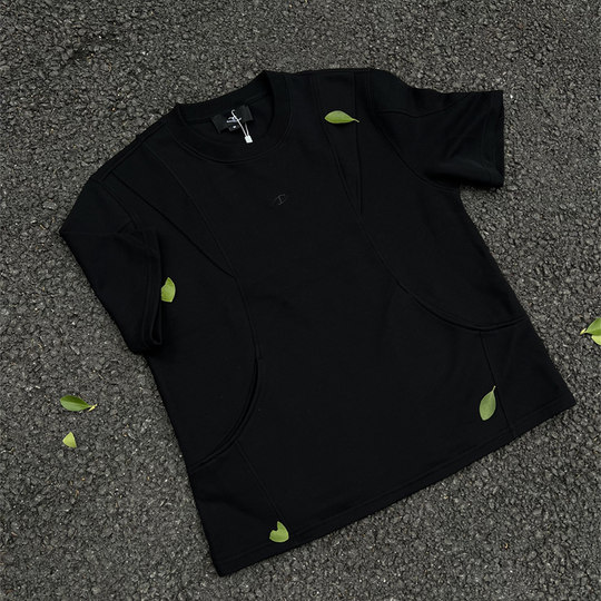 CATSSTAC space cotton loose-leaf short sleeves