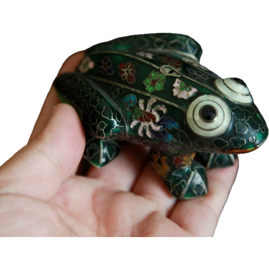Beijing handicrafts cloisonné frog ornaments gifts
