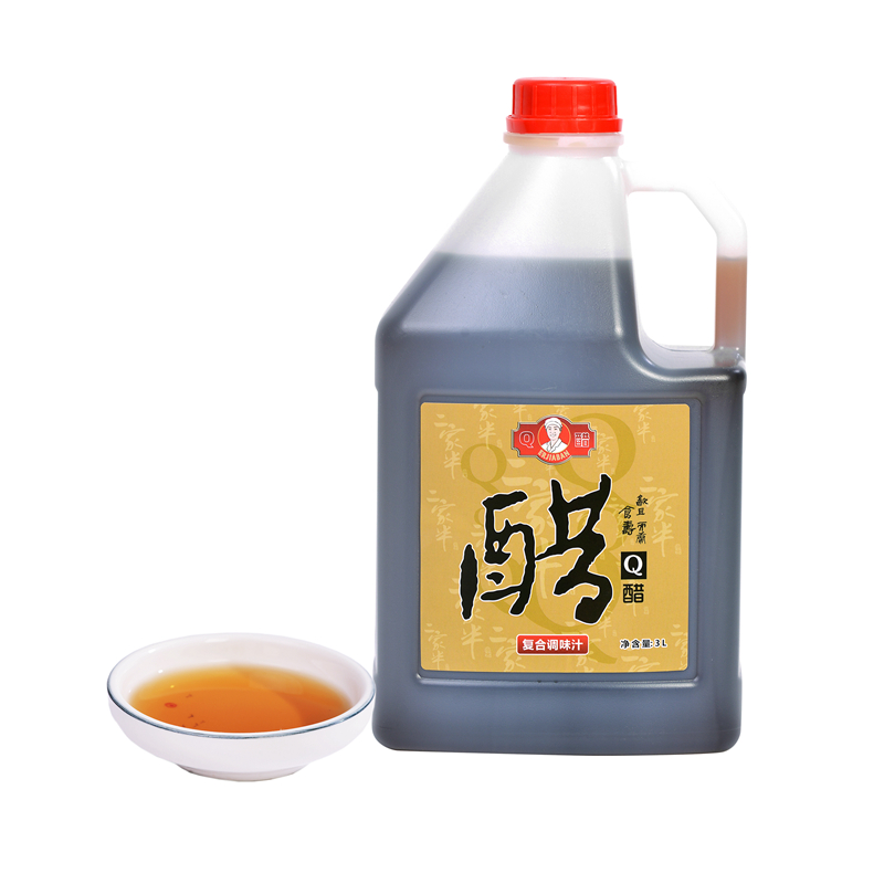 二家半Q醋3L商用桶装温州特产餐饮外卖卤味大闸蟹小龙虾海鲜蘸汁-图0