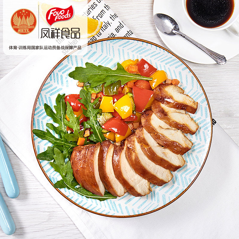 优形沙拉电烤奥尔良味100g*鸡胸肉 凤祥食品鸡胸