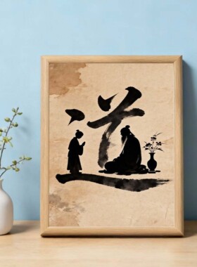 礼物摆件书房挂画办公室画