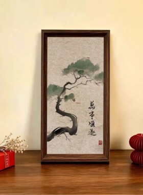 入户玄关处摆件挂画装饰画
