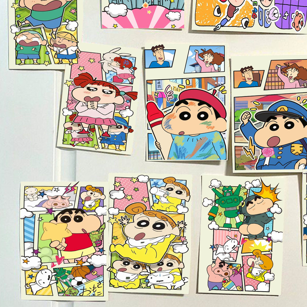 蜡笔小新油画笔拍照背景墙面装饰海报房间装饰宿舍墙面卡通海报潮,淘宝优惠券,粉丝福利购,淘宝优惠卷