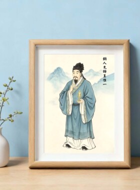 名医相框桌面摆件装饰画摆台