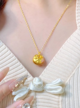 新中式古法传承工艺锦鲤戏莲吊坠