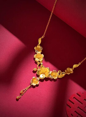 结婚假三金首饰金桃锦绣五金套装