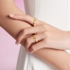 Chow Tai Fook SOINLOVE Muse series gold diamond and ruby ​​ring VRV1812