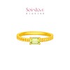Chow Tai Fook SOINLOVE Treasure Girl Clear Green Wheat Ear Pure Gold Gold Peridot Ring VRV36