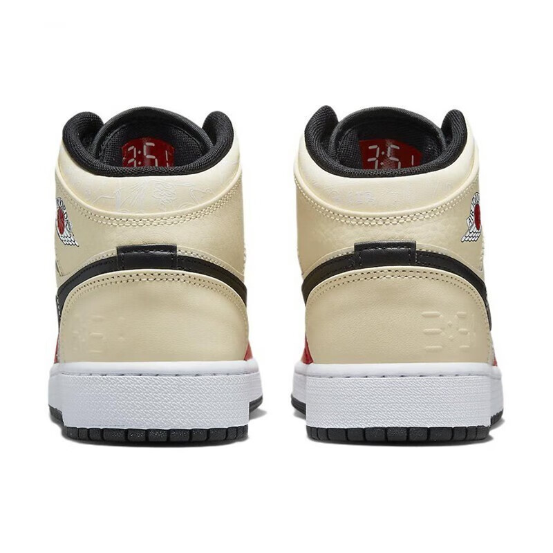 NIKE耐克女篮球鞋2024新款Jordan1 AJ1高帮休闲板鞋运动鞋DV7012-图1