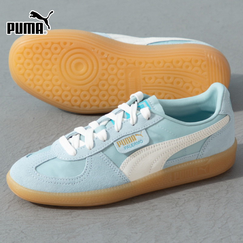 PUMA彪马休闲鞋板鞋男鞋女鞋2025冬季新款德训鞋蓝色运动鞋399341 - 图0