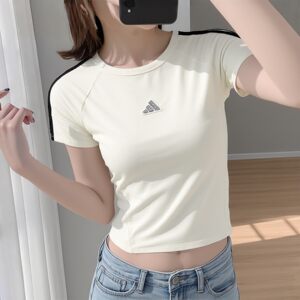 adidas三条纹运动套装女夏季新款短袖T恤宽松长裤阿迪达斯运动服