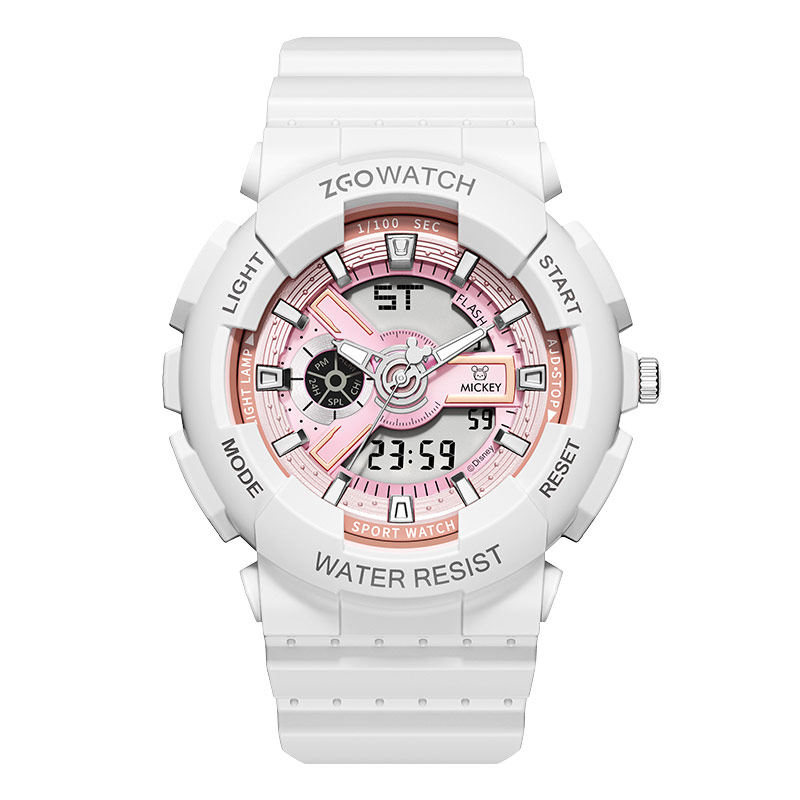 韩版电子女简约气质迪士尼女孩手表 幻速国产腕表