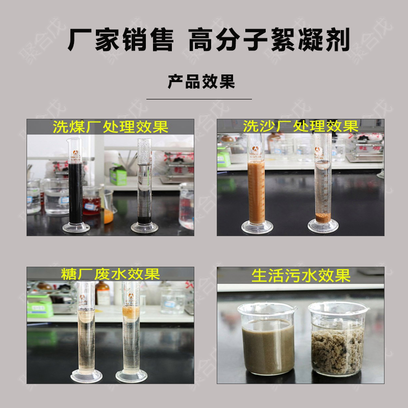 聚丙烯酰胺PAMPAC套装阴离子阳离子非离子絮凝剂污水处理 2斤包装 - 图1