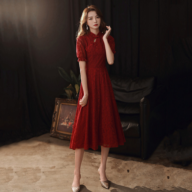 新娘平时可穿2020新款秋季敬酒服 千蒂缇礼服/晚装