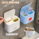 Bathroom wall-mounted storage box lifting cotton swab box