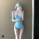 2025 new one-piece dress-style meat-covering steel swimsuit