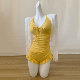 New long-sleeved lace spa cover-up one-piece swimsuit for women