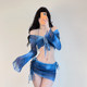 AYSTUDIO bikini, feminine long sleeves, slimming