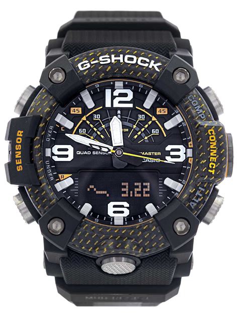 卡西欧G-SHOCK三代小泥王黄黑色蓝牙户外运动手表男GG-B100Y-1A - 图1