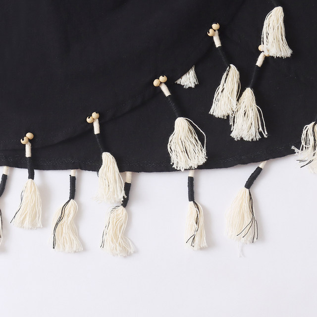 ສິ້ນຝ້າຍແລະ linen tassel Summer ການຄ້າຕ່າງປະເທດແມ່ຍິງຄົນອັບເດດ: ຄົນອັບເດດ: ທໍາມະຊາດແອວ tie irregular skirt 32806