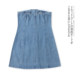 Denim tube ເທິງ summer ແລະດູໃບໄມ້ລົ່ນໃຫມ່ການຄ້າຕ່າງປະເທດຂອງແມ່ຍິງຄົນອັບເດດ: slim ດຽວເຕົ້ານົມແບບກາງ slimming 31832