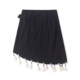 ສິ້ນຝ້າຍແລະ linen tassel Summer ການຄ້າຕ່າງປະເທດແມ່ຍິງຄົນອັບເດດ: ຄົນອັບເດດ: ທໍາມະຊາດແອວ tie irregular skirt 32806
