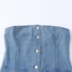 Denim tube ເທິງ summer ແລະດູໃບໄມ້ລົ່ນໃຫມ່ການຄ້າຕ່າງປະເທດຂອງແມ່ຍິງຄົນອັບເດດ: slim ດຽວເຕົ້ານົມແບບກາງ slimming 31832
