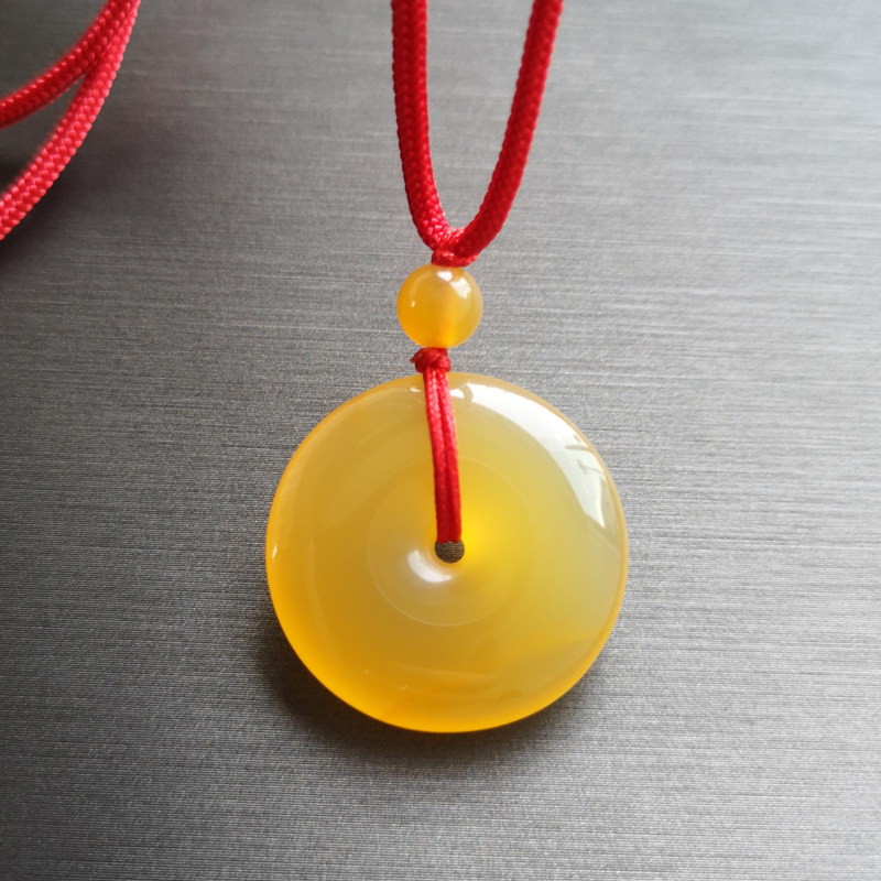 龍玉記云南天然黄龙玉平安扣圆形吊坠土黄色黄玉男女儿童挂件颈链,淘宝优惠券,粉丝福利购,淘宝优惠卷